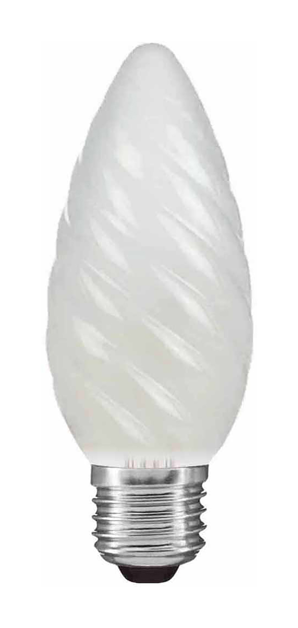 025127060  Candle 45mm Twisted Frosted E27 60W 2700K